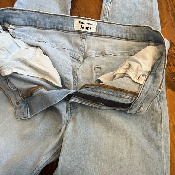 Reformation Jeans High & Skinny Jeans In Amalfi Wash size 30 - Picture 5 of 15